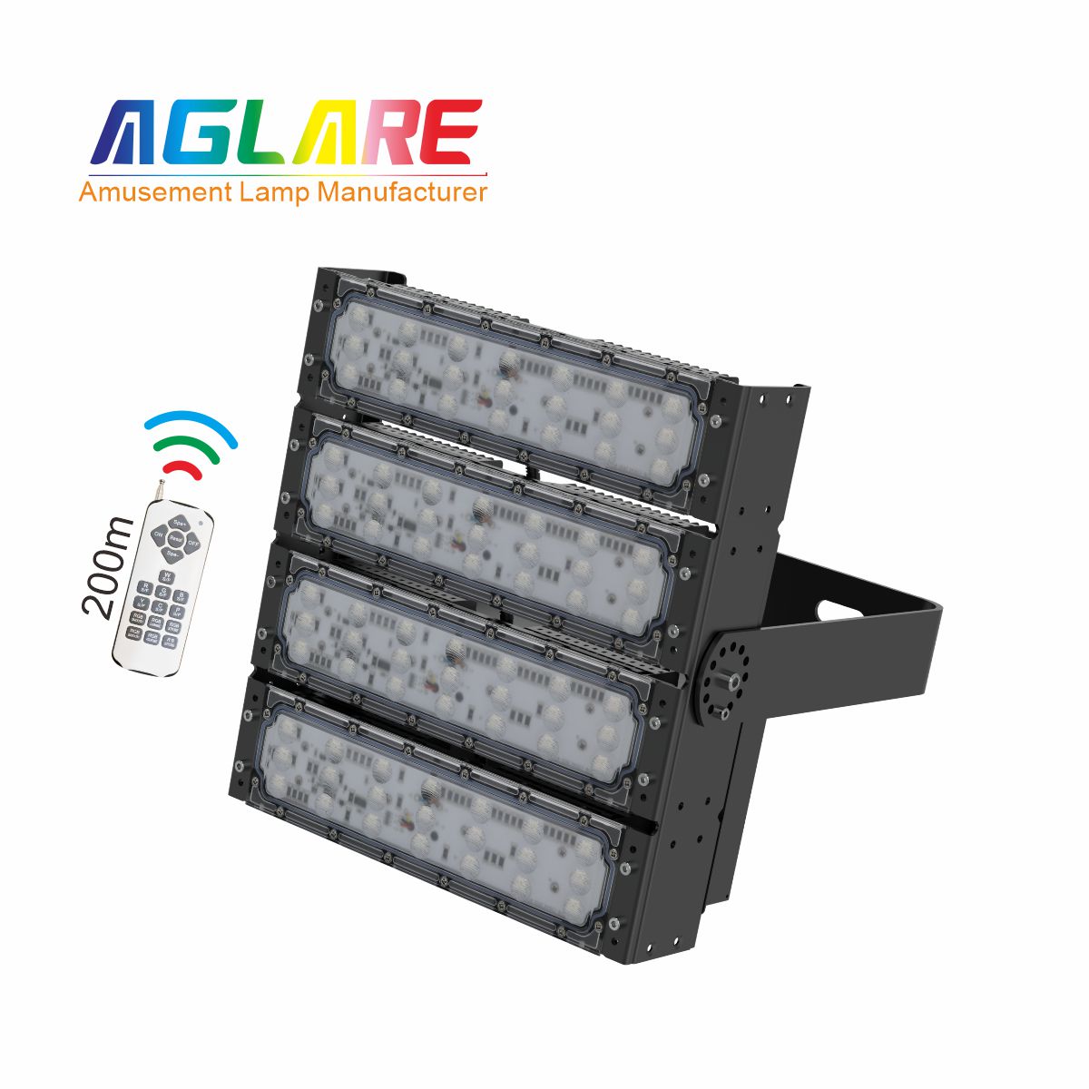 200W RGB彩色投光灯,变色户外射灯带？仄
